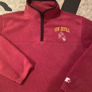 Original Starter ASU 3/4 Zip Fleece